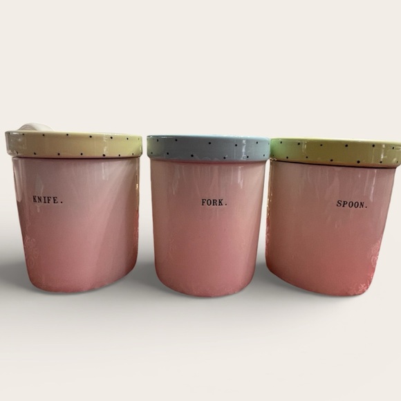 Rae Dunn Other - Rae Dunn Artisan Collection White and Black Canisters